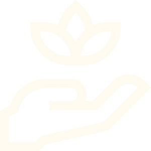hand holding blossom icon